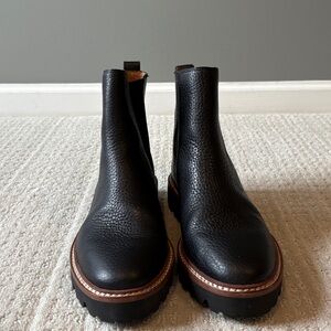 Madewell Black Leather Chelsea Bootie